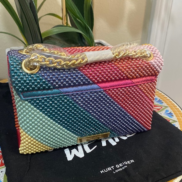 Kurt Geiger Mini Kensington Beaded Convertible Shoulder Bag - Picture 5 of 16
